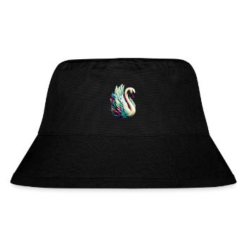 Swan - Stanley/Stella Recycled Bucket Hat - black - Front