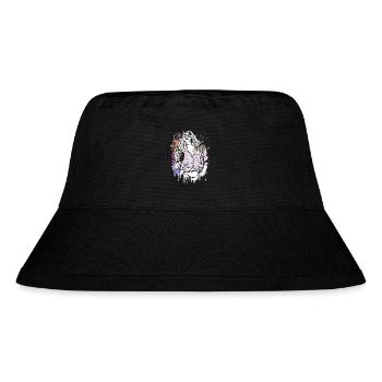 Beautiful female face paint art colorful woman - Stanley/Stella Recycled Bucket Hat - black - Front