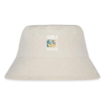 Schnee Piste Sport Winterurlaub - Stanley/Stella recycelter Bucket Hat - Naturweiß - Vorne