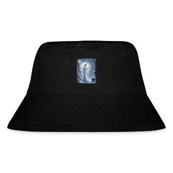 Die drittjüngste Tochter des Winters heißt blue... - Stanley/Stella recycelter Bucket Hat - Schwarz - Vorne