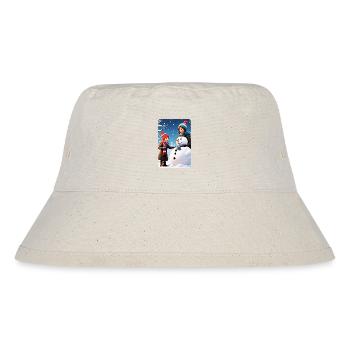 personalisiertes Design-Muttergeschenk - Stanley/Stella recycelter Bucket Hat - Naturweiß - Vorne
