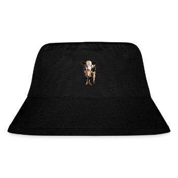 Ein junges Kalb - Stanley/Stella recycelter Bucket Hat - Schwarz - Vorne