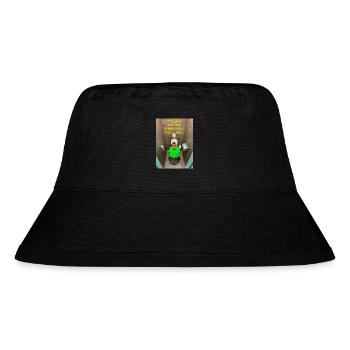 Put your eyes on something that cares. - Stanley/Stella Recycled Bucket Hat - black - Front