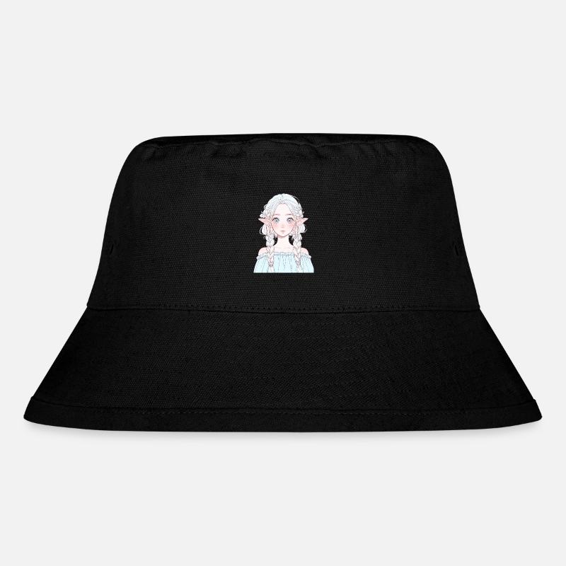 elfe, anime, mädchen - Stanley/Stella recycelter Bucket Hat - Schwarz