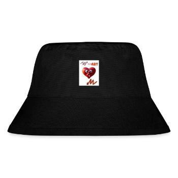 Heart. He art. On. - Stanley/Stella Recycled Bucket Hat - black - Front