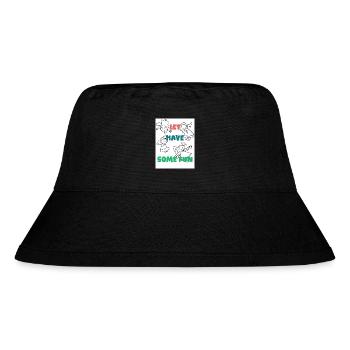 Let have some fun. - Stanley/Stella Recycled Bucket Hat - black - Front