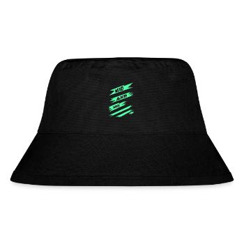 free spirit freedom lifestyle - Stanley/Stella recycelter Bucket Hat - Schwarz - Vorne