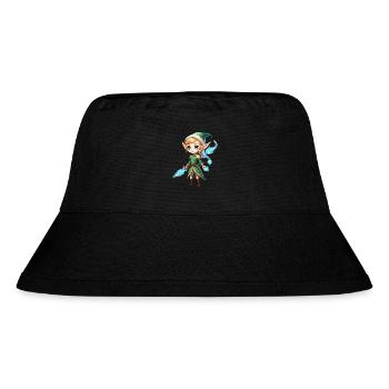 Elf Fantasy Illustration - Stanley/Stella recycelter Bucket Hat - Schwarz - Vorne