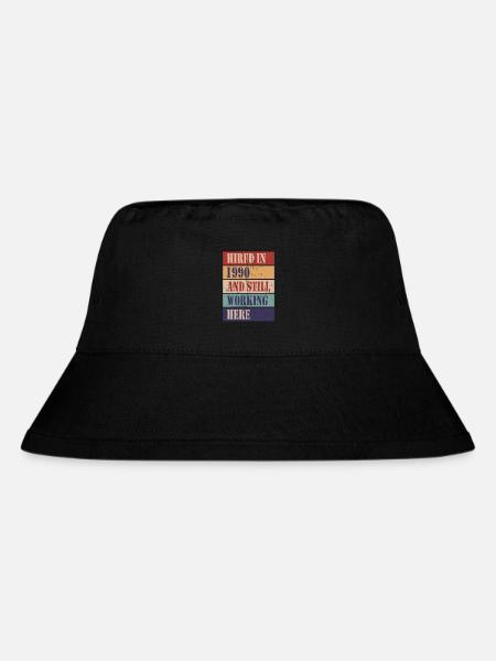 1990 eingestellt und immer noch hier tätig - Stanley/Stella recycelter Bucket Hat - Schwarz