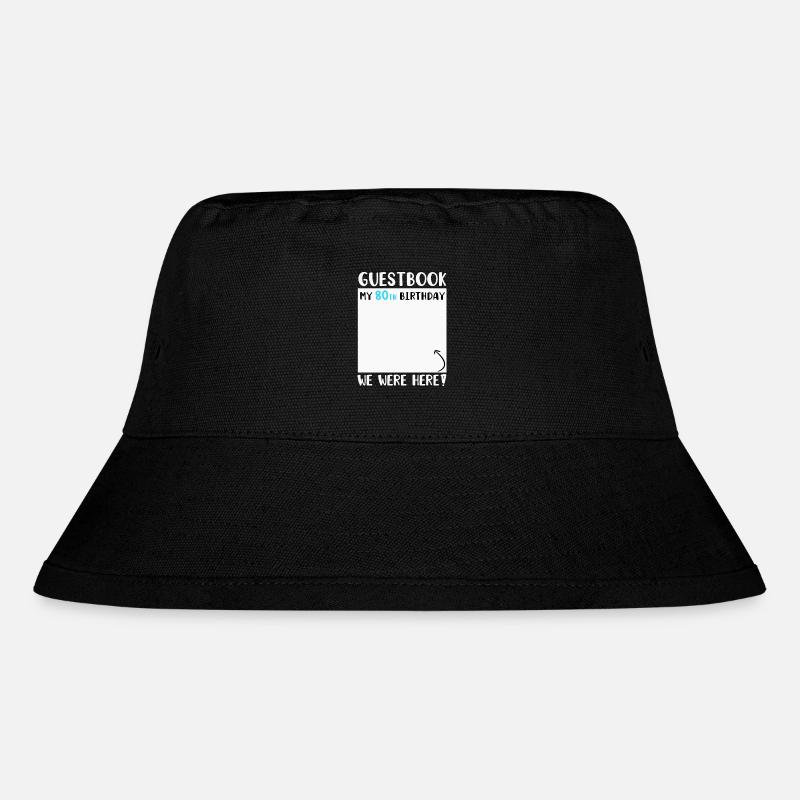 80. Geburtstag - Stanley/Stella recycelter Bucket Hat - Schwarz