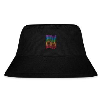 Lgbt. Vielfalt annehmen - Stanley/Stella recycelter Bucket Hat - Schwarz - Vorne