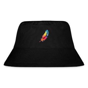 Vogelfeder: Leichtgewicht mit genialer Funktion - Stanley/Stella recycelter Bucket Hat - Schwarz - Vorne