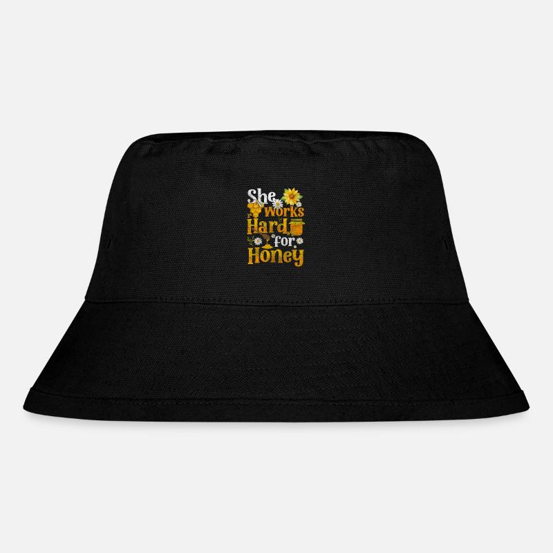 Beekeepers Bees Insects - Stanley/Stella Recycled Bucket Hat - black