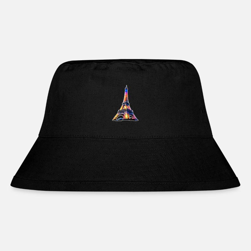 Eiffel Tower #3 - Stanley/Stella Recycled Bucket Hat - black