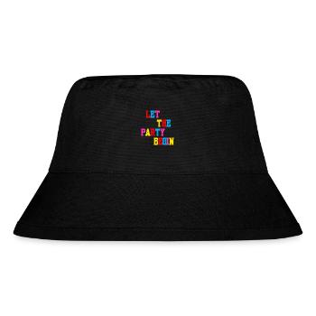 "Let the Party begin-Lets Dance" - Stanley/Stella Recycled Bucket Hat - black - Front