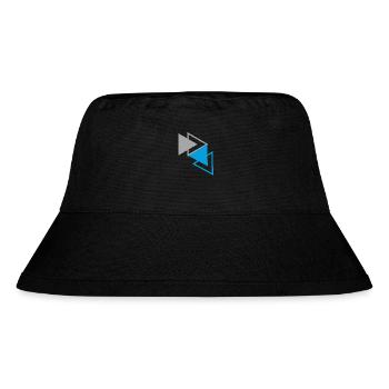 « Triangles Bleu Gris Design » - Bob recyclé Stanley/Stella - noir - Devant