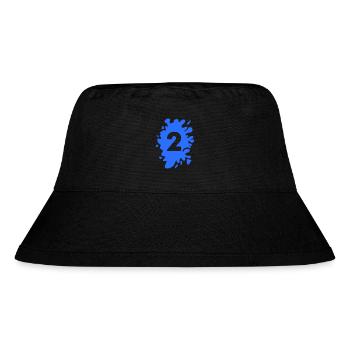 Klecks 2 - Stanley/Stella recycelter Bucket Hat - Schwarz - Vorne
