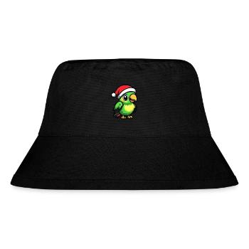 Papagai Weihnachten Niedlich - Stanley/Stella recycelter Bucket Hat - Schwarz - Vorne