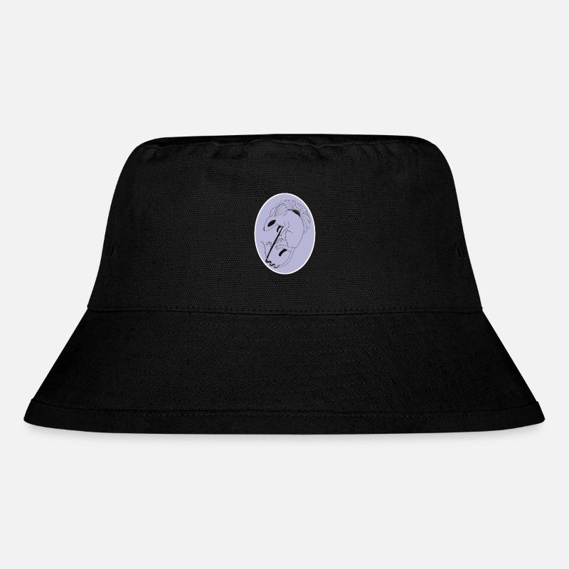 Maus mit Blume - Stanley/Stella recycelter Bucket Hat - Schwarz