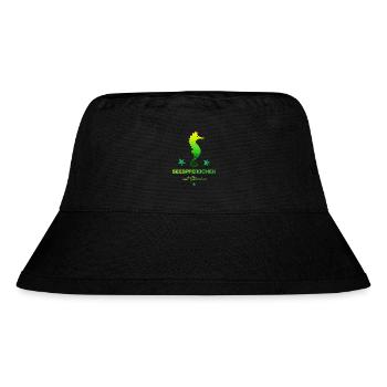 Seepferdchen mit Sternchen Schwimmabzeichen - Stanley/Stella recycelter Bucket Hat - Schwarz - Vorne