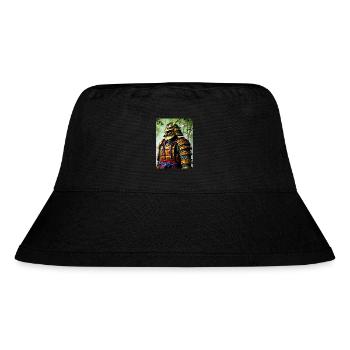 Der goldene Oni - Stanley/Stella recycelter Bucket Hat - Schwarz - Vorne
