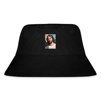 Heilige Abstraktion - Stanley/Stella recycelter Bucket Hat - Schwarz - Vorne