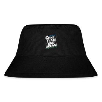 ONE TEAM ONE DREAM - Stanley/Stella recycelter Bucket Hat - Schwarz - Vorne