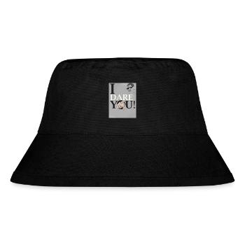ICH FORDERE DICH HERAUS - Stanley/Stella recycelter Bucket Hat - Schwarz - Vorne