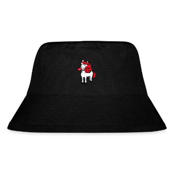 Horse Crazy Tongue Sticking Out Funny Silly - Stanley/Stella Recycled Bucket Hat - black - Front