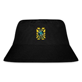 LIFE IS CLASSIC TRACKS Retro 70er Jahre Vinyl - Stanley/Stella recycelter Bucket Hat - Schwarz - Vorne