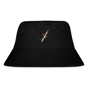 Épée à la rose – Puissance symbolique et élégance - Bob recyclé Stanley/Stella - noir - Devant