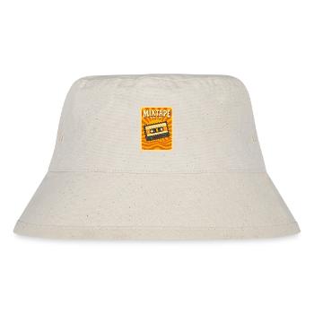 Retro Mixtape Illustration with Warm Seventies - Stanley/Stella Recycled Bucket Hat - natural - Front