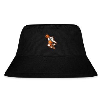 Angry Basketball Cat Slam Dunk Mascot - Stanley/Stella Recycled Bucket Hat - black - Front