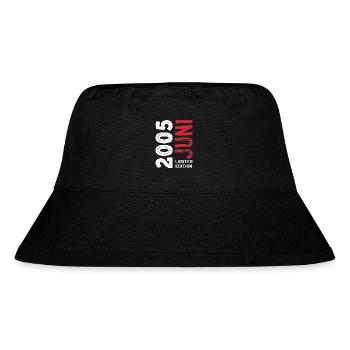 Limited Edition 2005 Juni Geburtstag Geschenk - Stanley/Stella recycelter Bucket Hat - Schwarz - Vorne