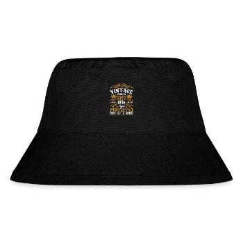 Oktober 1950 Geburtstagsgeschenk 1950 Oktober - Stanley/Stella recycelter Bucket Hat - Schwarz - Vorne