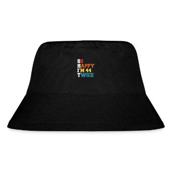 44 Years Funny - Humor Birthday 44 Years Gift - Stanley/Stella Recycled Bucket Hat - black - Front