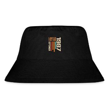 September 1987 Originelle Geschenkidee zum Geburtstag - Stanley/Stella recycelter Bucket Hat - Schwarz - Vorne