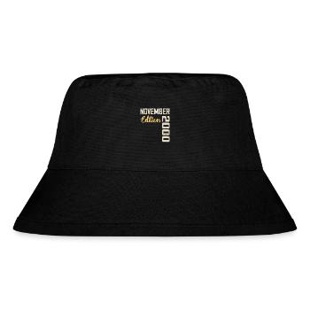 Geboren im November 2000 - Ausgabe 2000 - Stanley/Stella recycelter Bucket Hat - Schwarz - Vorne