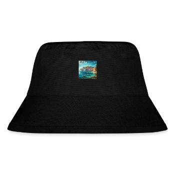 Rovinj Croatia Adriatic Coast - Stanley/Stella Recycled Bucket Hat - black - Front