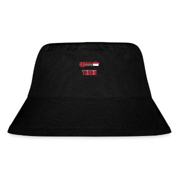 Jemen - Stanley/Stella recycelter Bucket Hat - Schwarz - Vorne