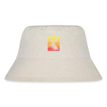 Vintage Wikingerin Mutter Walküre - Stanley/Stella recycelter Bucket Hat - Naturweiß - Vorne