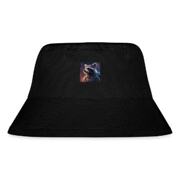 Raccoon - Stanley/Stella Recycled Bucket Hat - black - Front