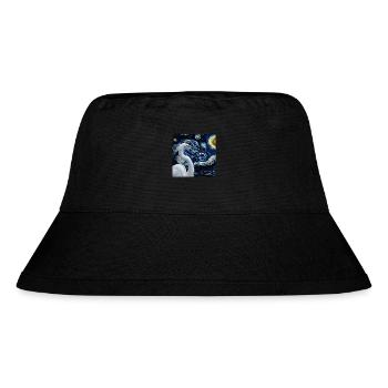 Reiher Vogel - Stanley/Stella recycelter Bucket Hat - Schwarz - Vorne