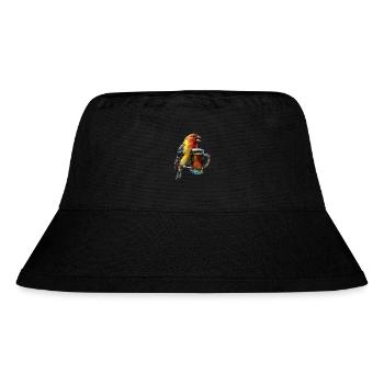 Finch Bird Bier - Stanley/Stella recycelter Bucket Hat - Schwarz - Vorne