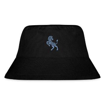 Zebra Silhouette Kunststück Minimal Design - Stanley/Stella recycelter Bucket Hat - Schwarz - Vorne