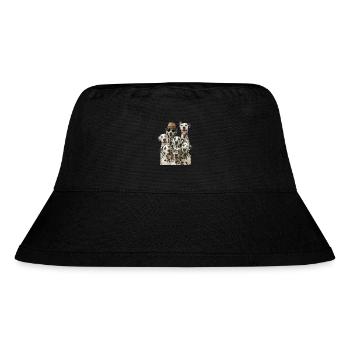 Dalmatiner - Stanley/Stella recycelter Bucket Hat - Schwarz - Vorne