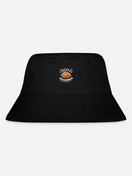 Ich lasse Leberkas verschwinden - Essen - Spruch - Stanley/Stella recycelter Bucket Hat - Schwarz