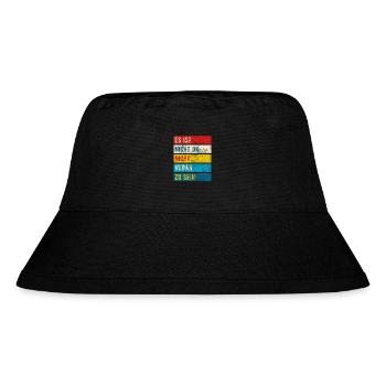 Nicht Vegan Sein Ist Nicht OK - Spruch - Stanley/Stella recycelter Bucket Hat - Schwarz - Vorne