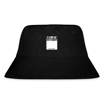 It s my birthday - 18 Jahre alt - unterschreiben - Stanley/Stella recycelter Bucket Hat - Schwarz - Vorne