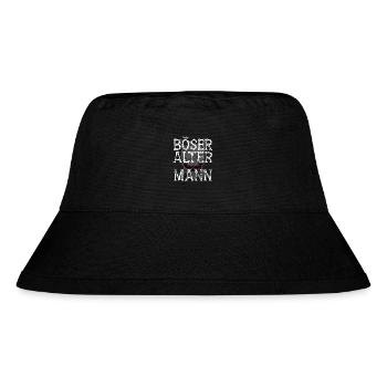 Böser alter Mann - Totenkopf - Männertag - Spruch - Stanley/Stella recycelter Bucket Hat - Schwarz - Vorne